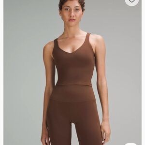 Lululemon Align Cropped Tank Top in Java Brown